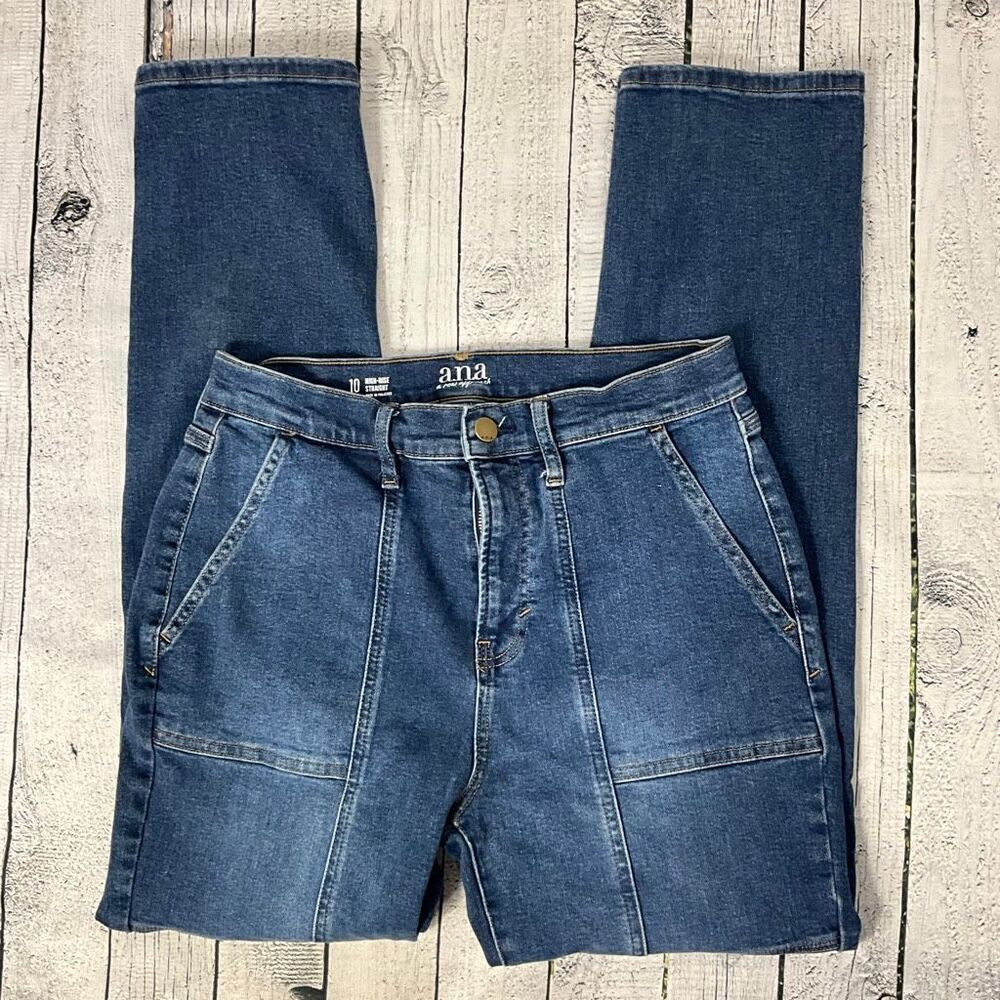 a.n.a High Rise Straight Jeans